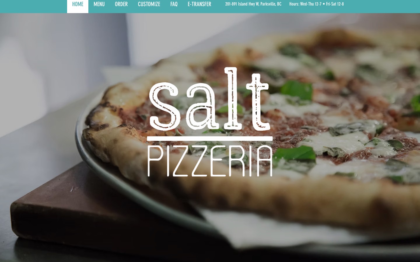 The current homepage